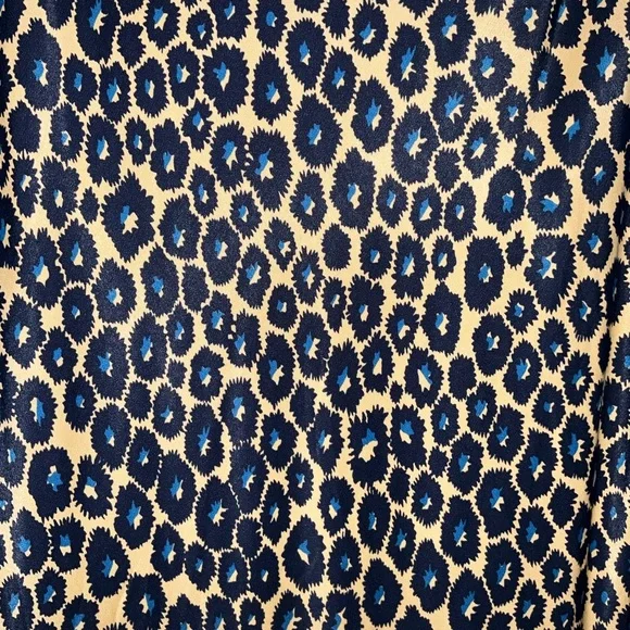 Anthropologie Maeve Janelle Leopard Bias Slip Skirt Silky with Slit Size xs - Picture 9 of 9